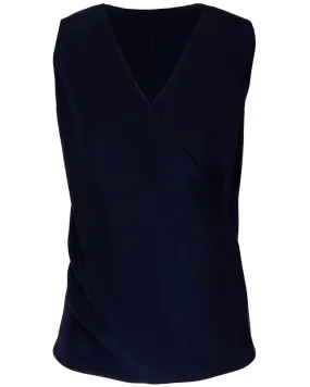 Midnight Silk Swathe Blouse