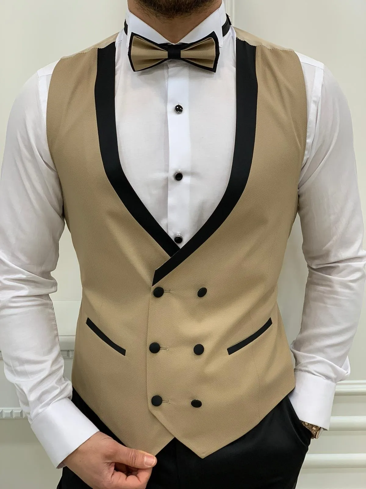 Napolia Royal Gold Slim Fit Tuxedo