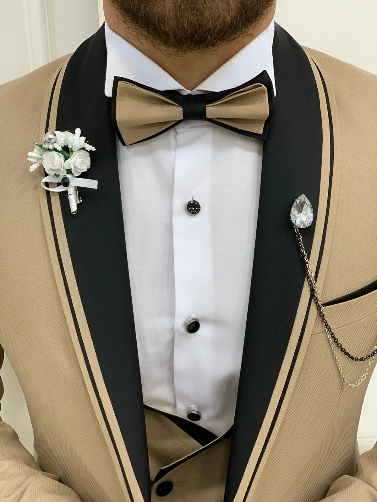 Napolia Royal Gold Slim Fit Tuxedo