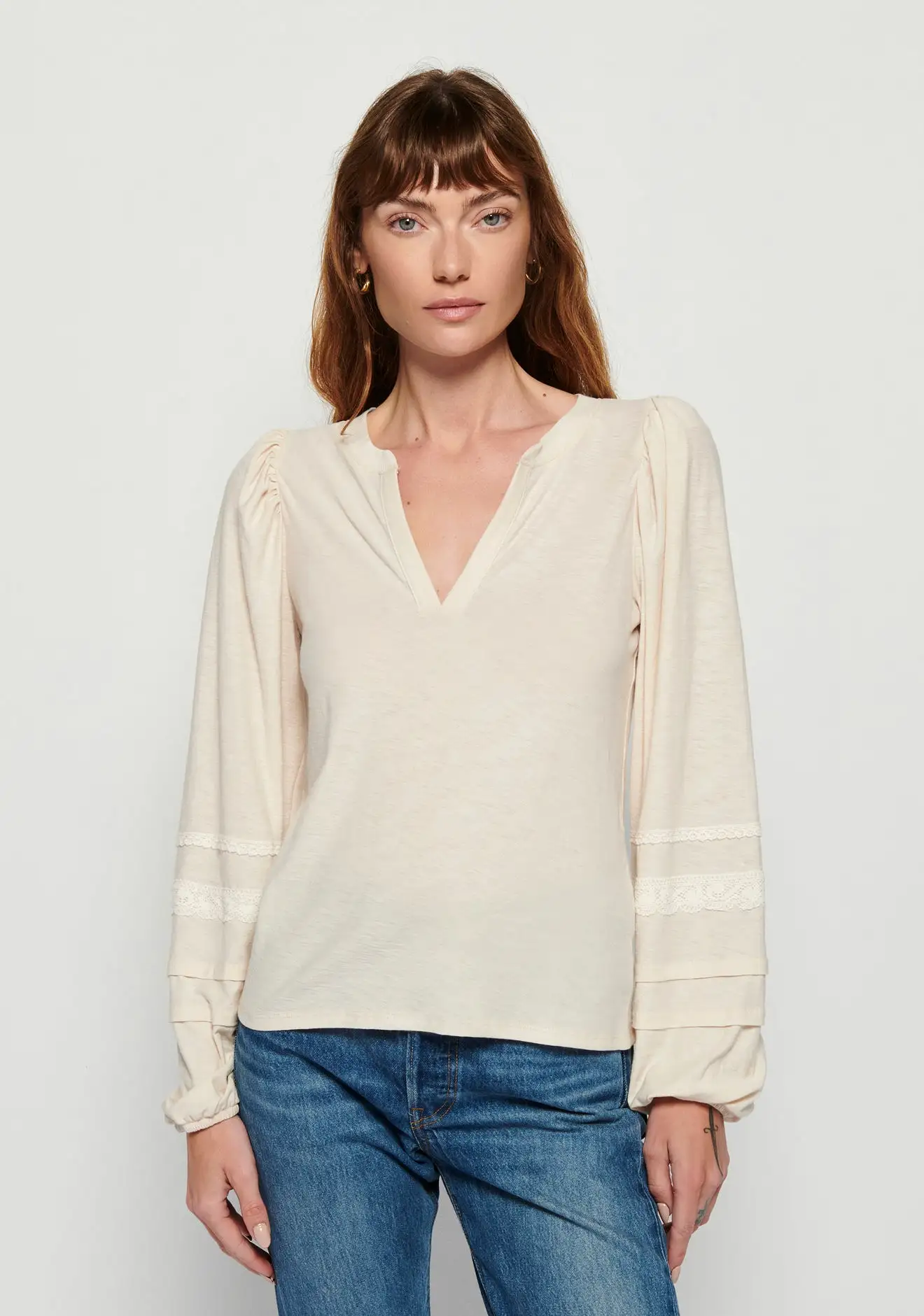 Nation LTD - Arden Long Sleeve - Parchment