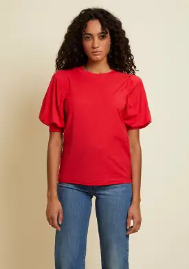 Nation LTD - Rimma Exaggerated Sleeve Tee - Cherrybomb