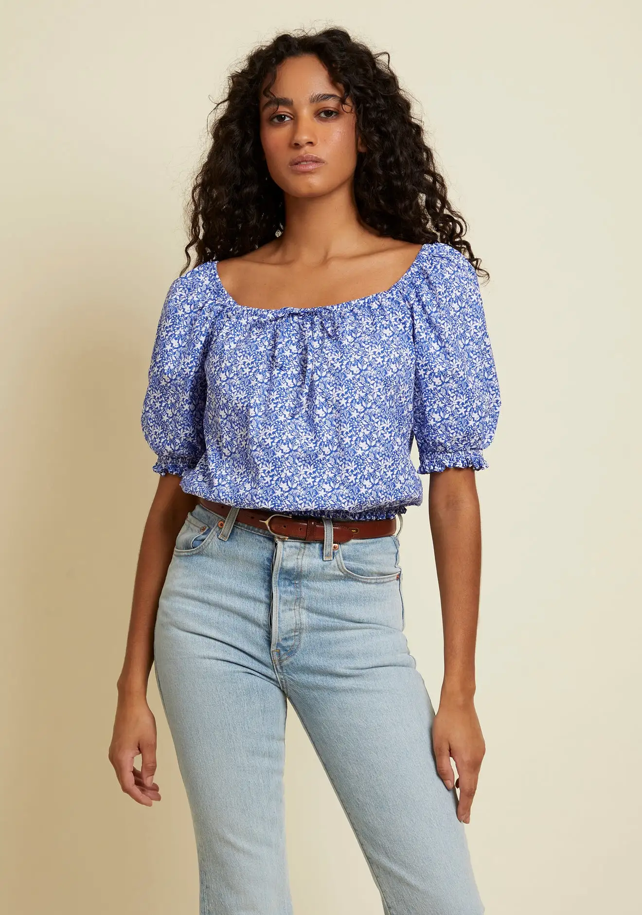 Nation LTD - Rowena Elastic Top - Mykonos