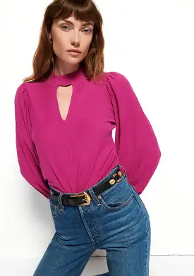 Nation LTD - Shelby Long Sleeve - Miss Magenta