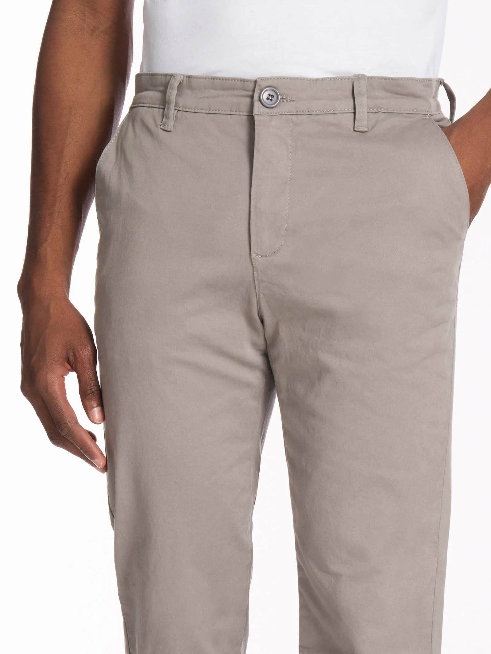 Pantalone chino in Twill di cotone elasticizzato - Dark Blue