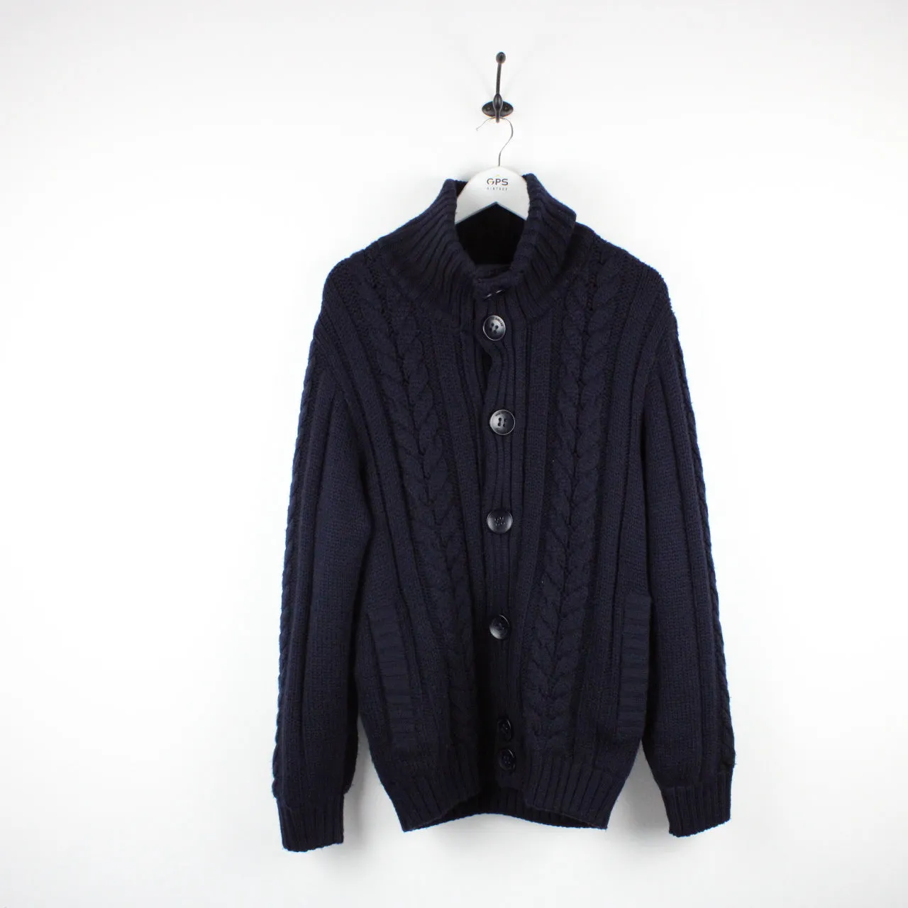 PAUL & SHARK Knit Cardigan Navy Blue | Large