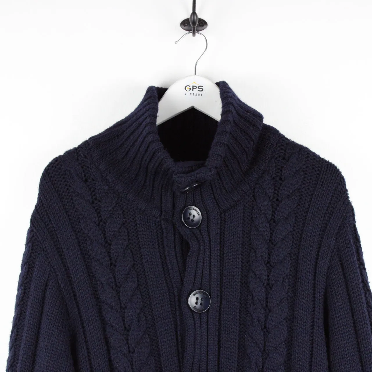 PAUL & SHARK Knit Cardigan Navy Blue | Large