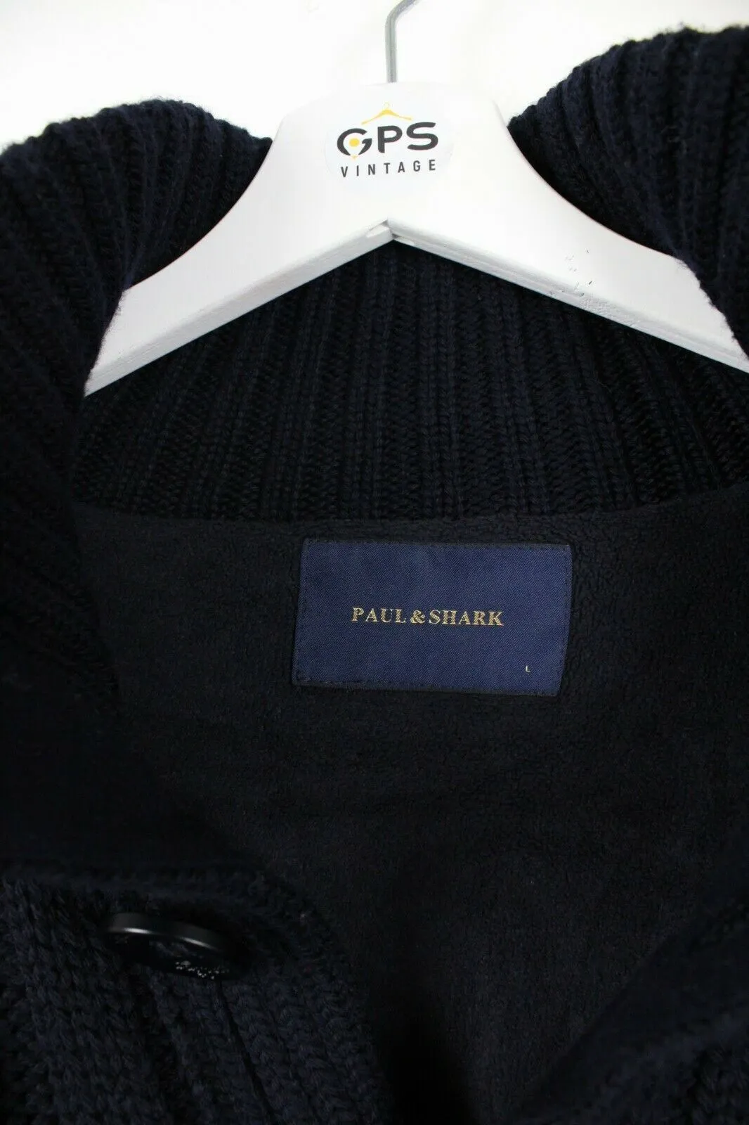 PAUL & SHARK Knit Cardigan Navy Blue | Large