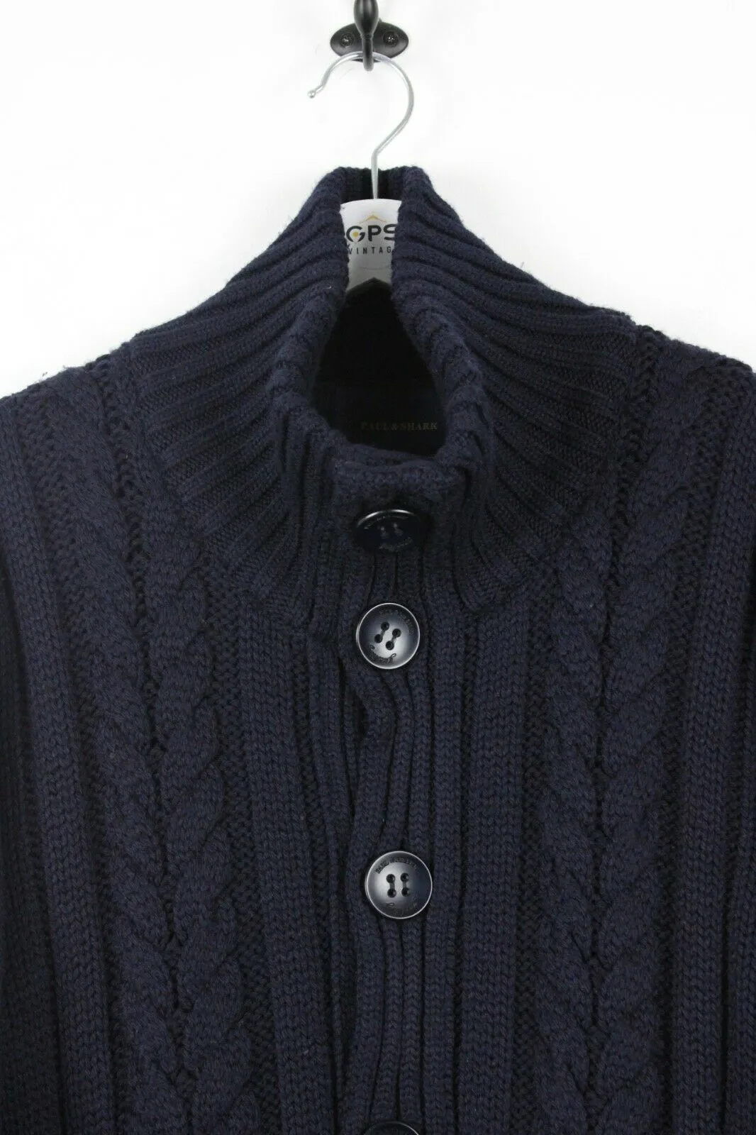 PAUL & SHARK Knit Cardigan Navy Blue | Large