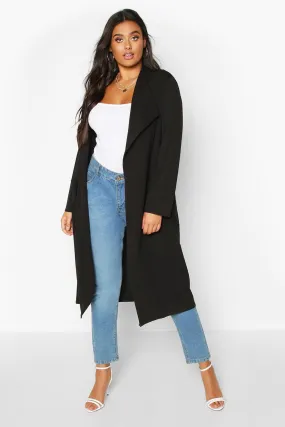 Plus Pocket Thick Duster Coat