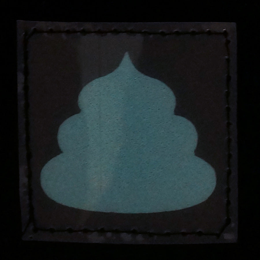 POO GITD PATCH - BLUE GLOW IN THE DARK