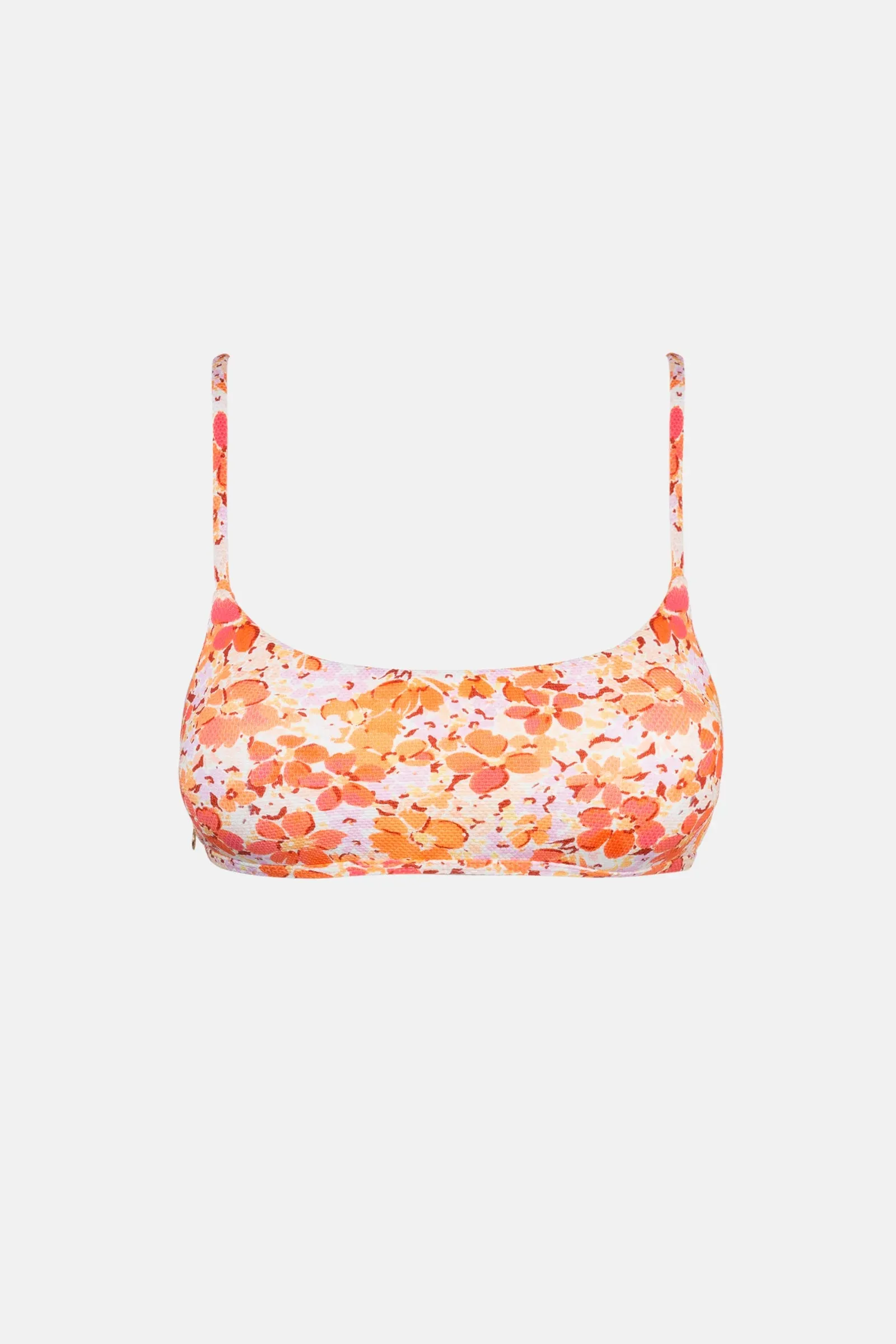 Rosa Floral Tie Back Crop top Pink