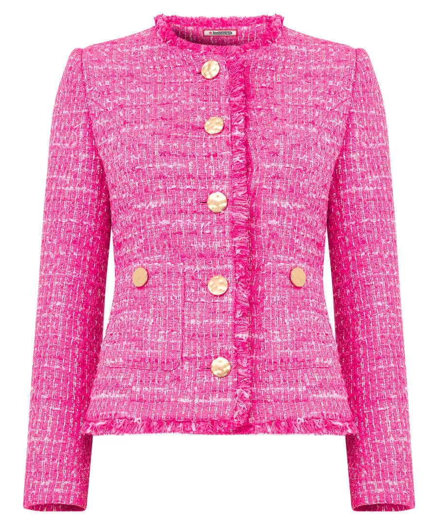 Rose Button Front Jacket