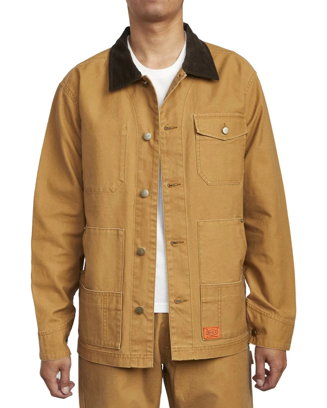 RVCA Chainmail Chore Jacket - Camel