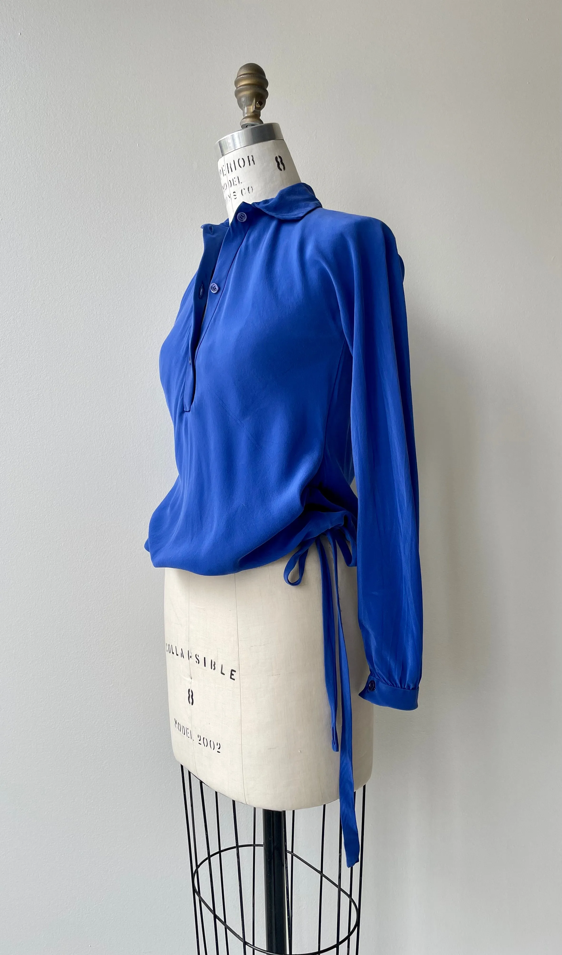 SALE | 1970s Halston Silk Blouse