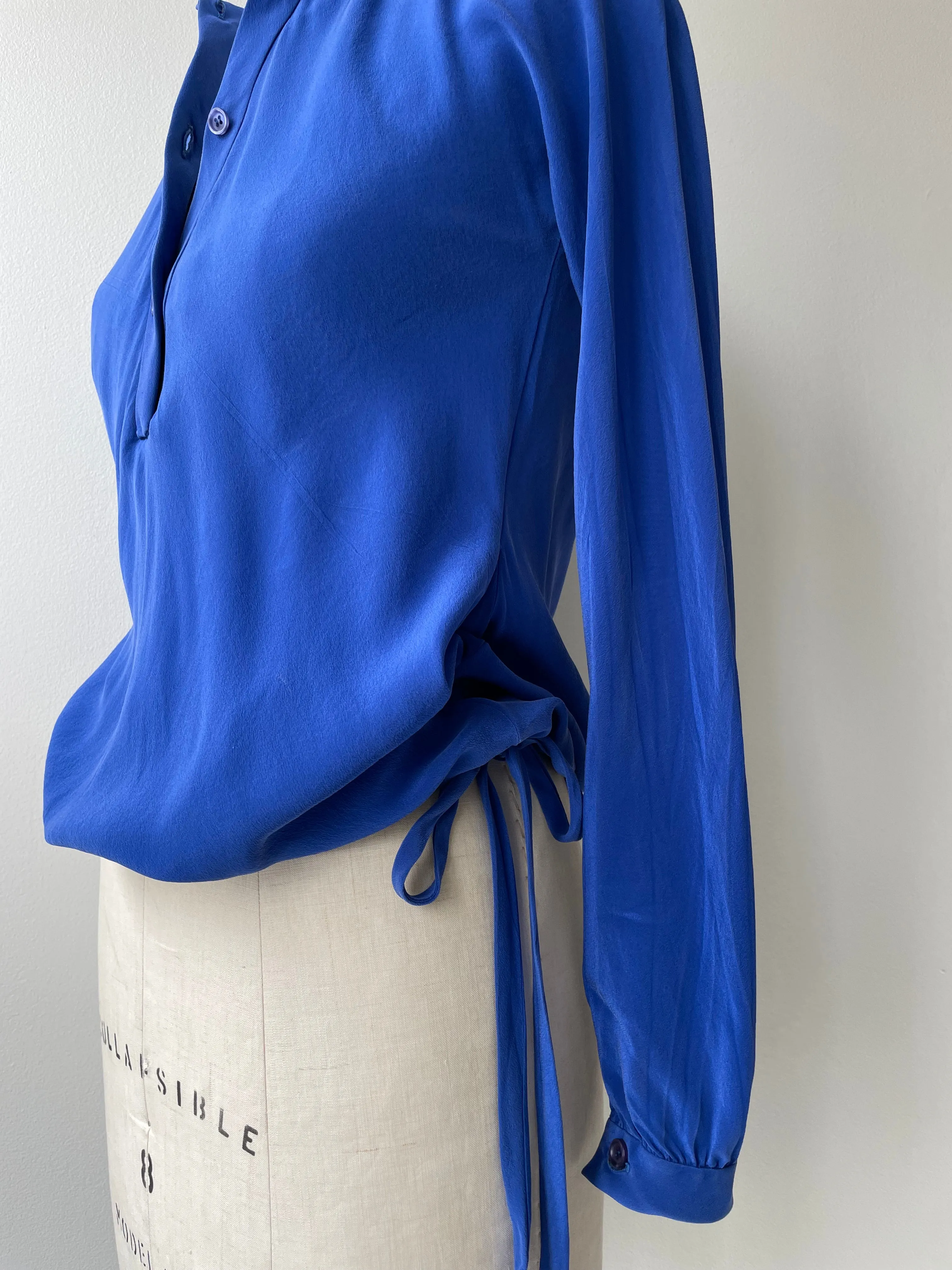 SALE | 1970s Halston Silk Blouse