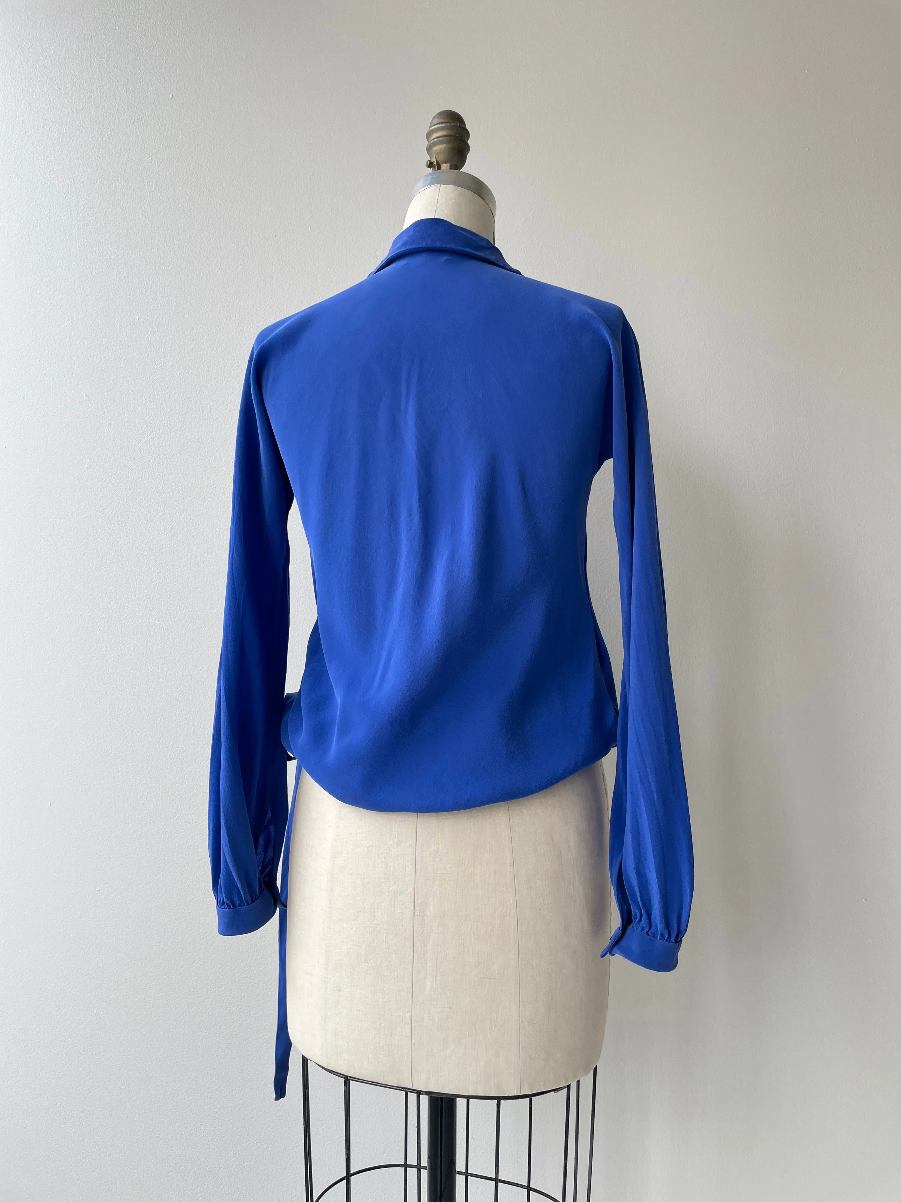 SALE | 1970s Halston Silk Blouse