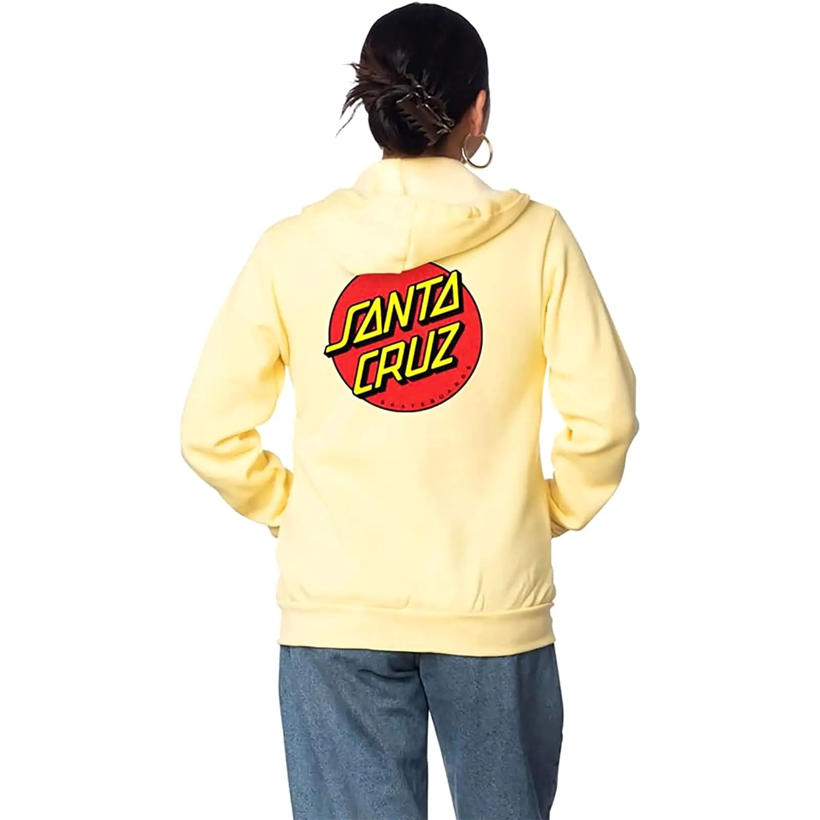 Santa Cruz Classic Dot LW Women's Hoody Zip Sweatshirts (Brand New)