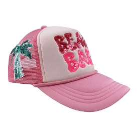 Sequin Beach Babe Trucker