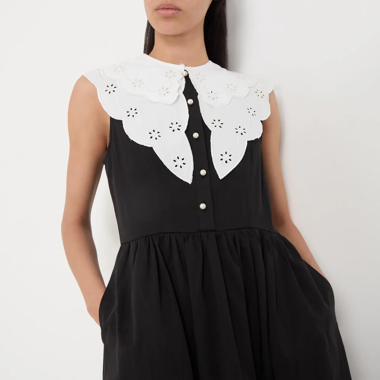 SISTER JANE Ara Collar Dress - Black