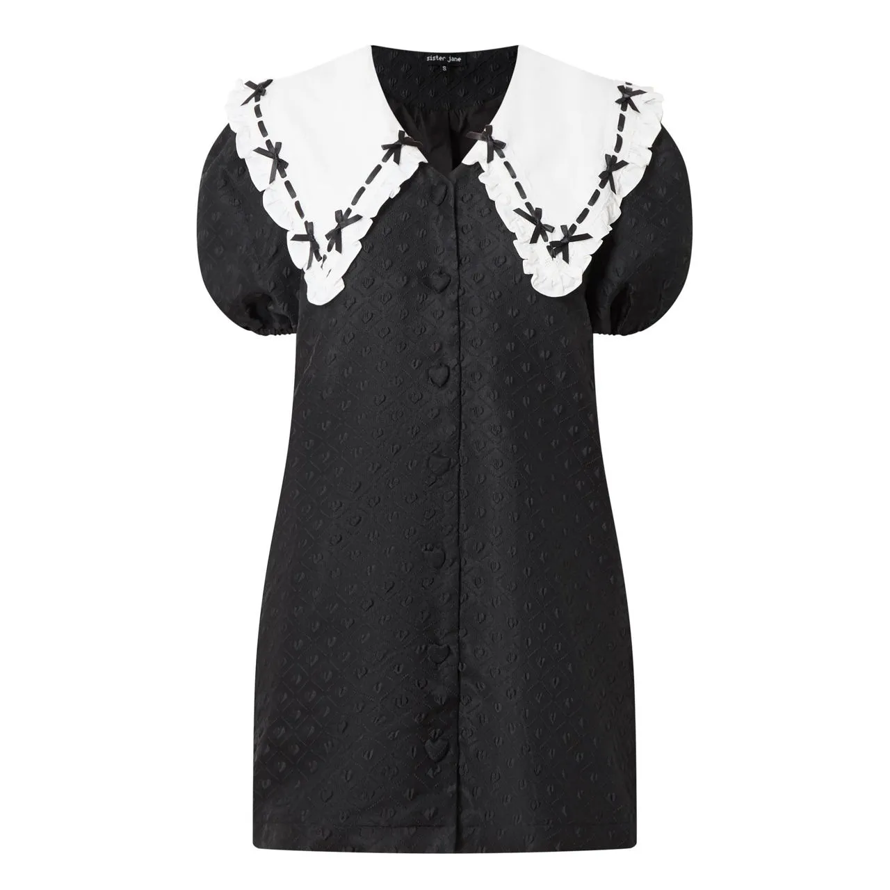 SISTER JANE Bonnie Bow-Detail Dress - Black