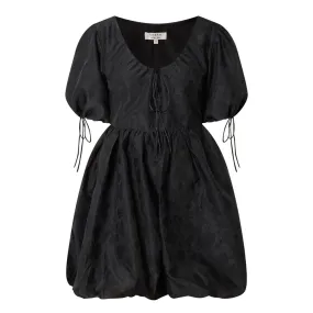 SISTER JANE Coco Puff Mini Dress - Black