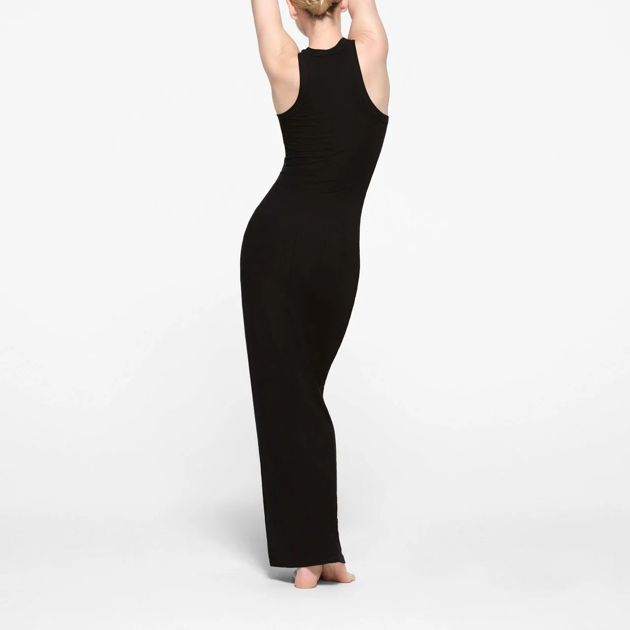 SKIMS SOFT LOUNGE Long Tank Dress Onyx - Black