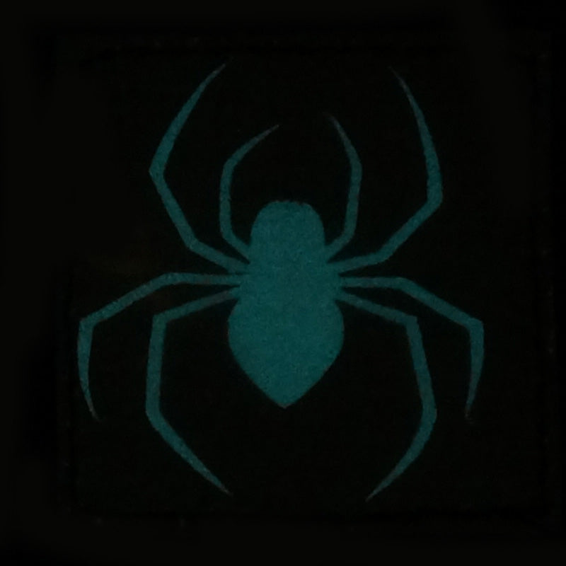 SPIDER GITD PATCH - BLUE GLOW IN THE DARK