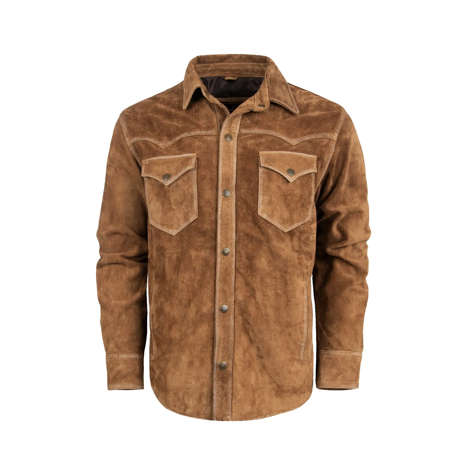 STS Ranchwear Mens Scottsdale Caramel Suede Leather Jacket