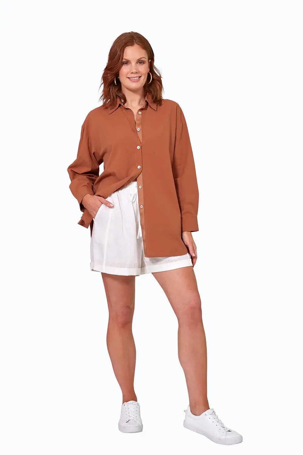 Studio Oversize Shirt - Cinnamon