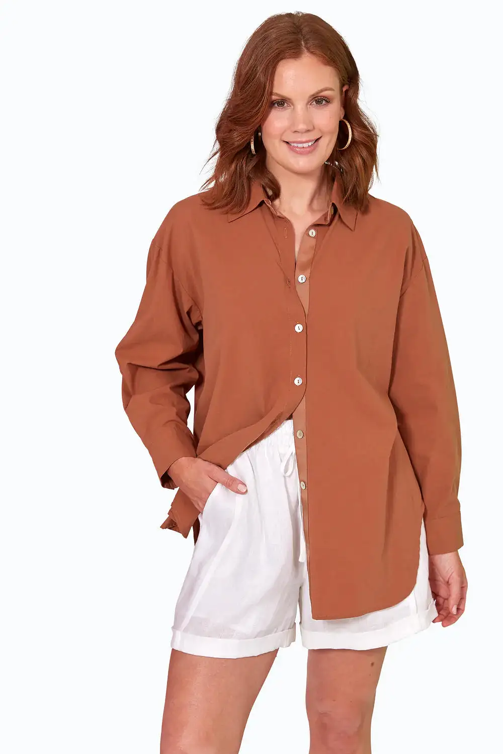 Studio Oversize Shirt - Cinnamon