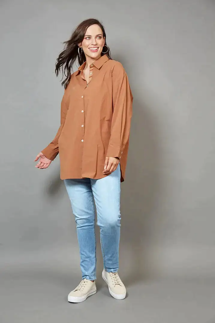 Studio Oversize Shirt - Cinnamon