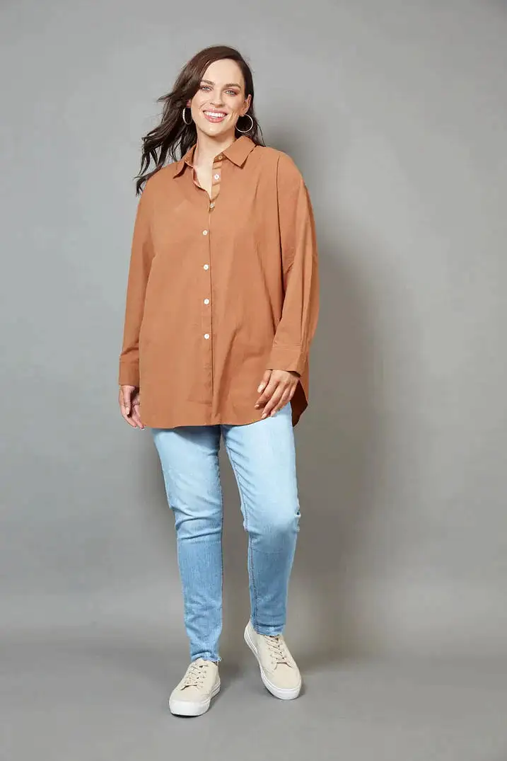 Studio Oversize Shirt - Cinnamon