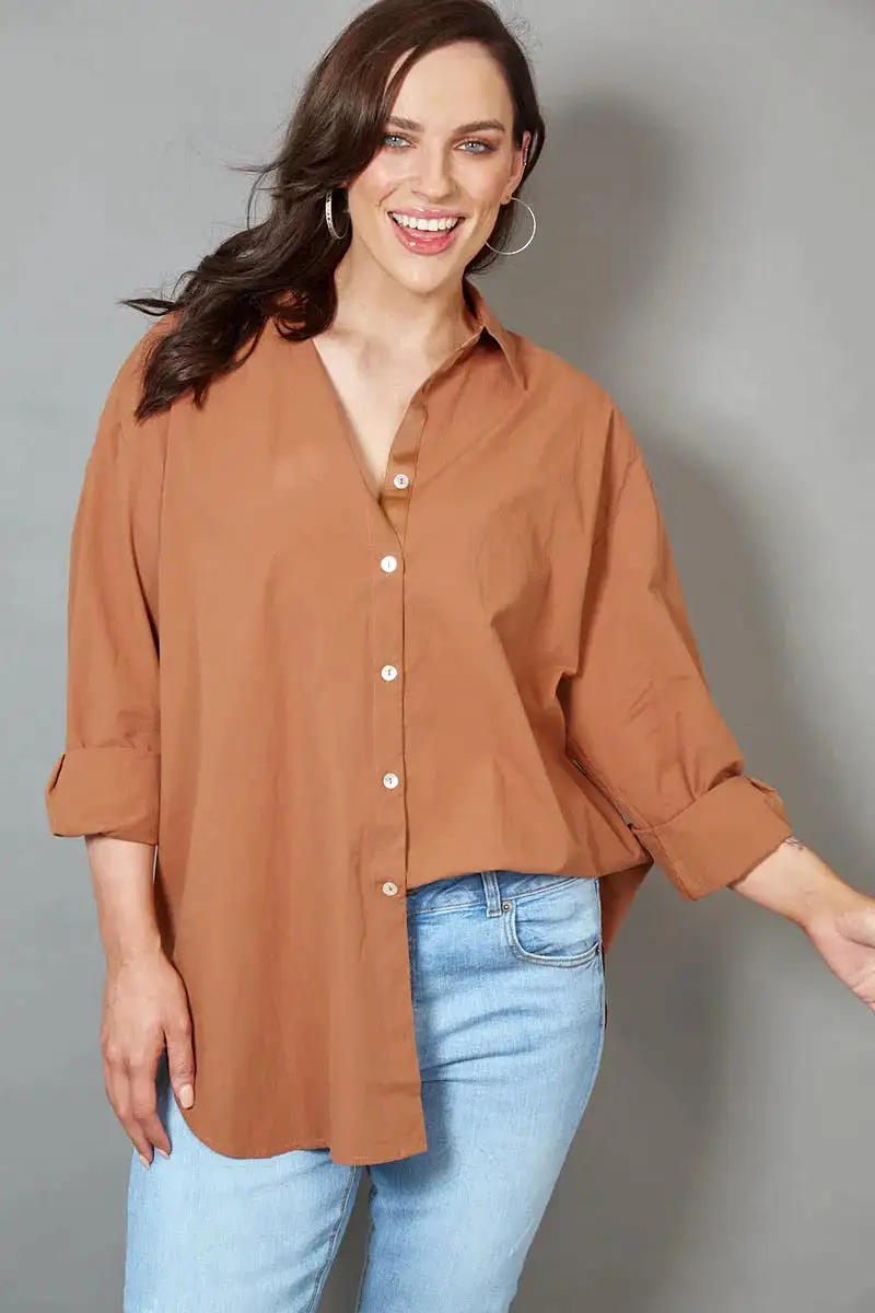 Studio Oversize Shirt - Cinnamon