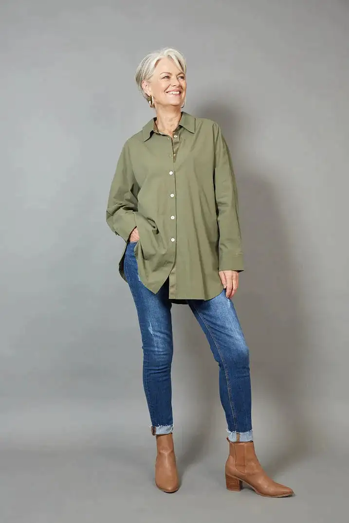 Studio Oversize Shirt - Khaki