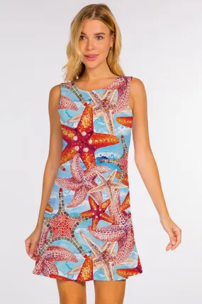 Summer Vacation Starfish Design Dress