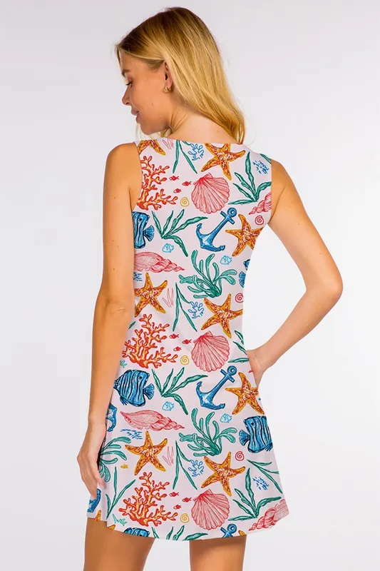 Summer Vacation Starfish Design Dress