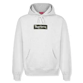 Supreme Box Logo Ash Grey Hoodie (FW23)