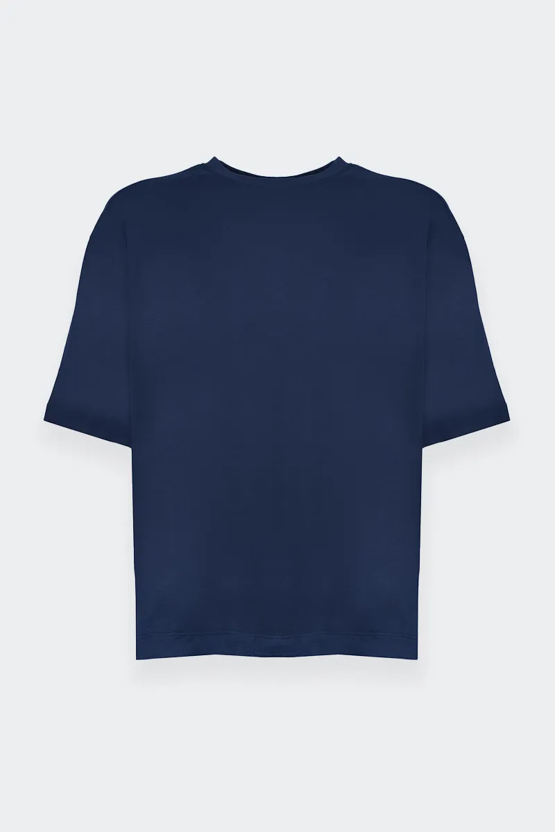 T-SHIRT OVERSIZE BLU