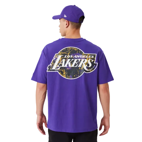 T-shirt oversize LA Lakers MLB Infill Team Logo viola