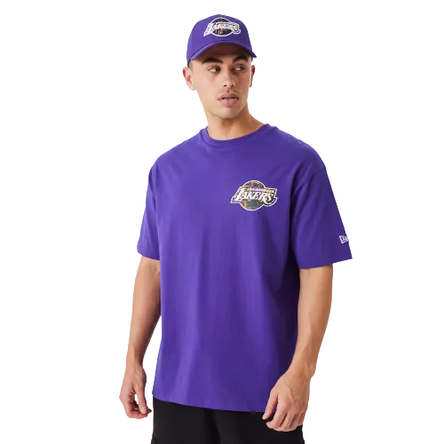 T-shirt oversize LA Lakers MLB Infill Team Logo viola