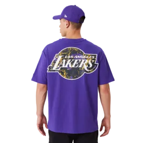 T-shirt oversize LA Lakers MLB Infill Team Logo viola