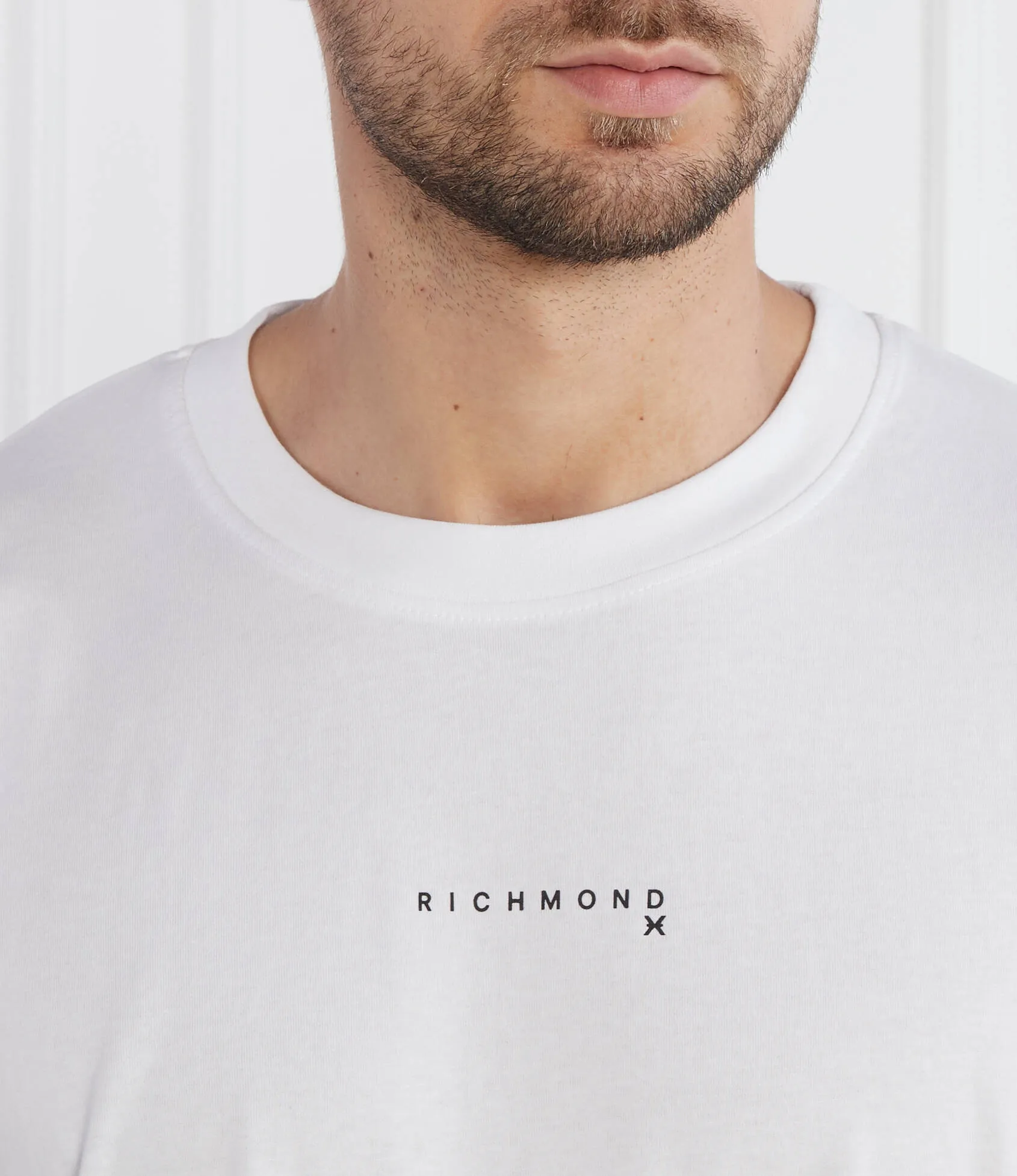 T-shirt RICHMOND X oversize stampa bianco