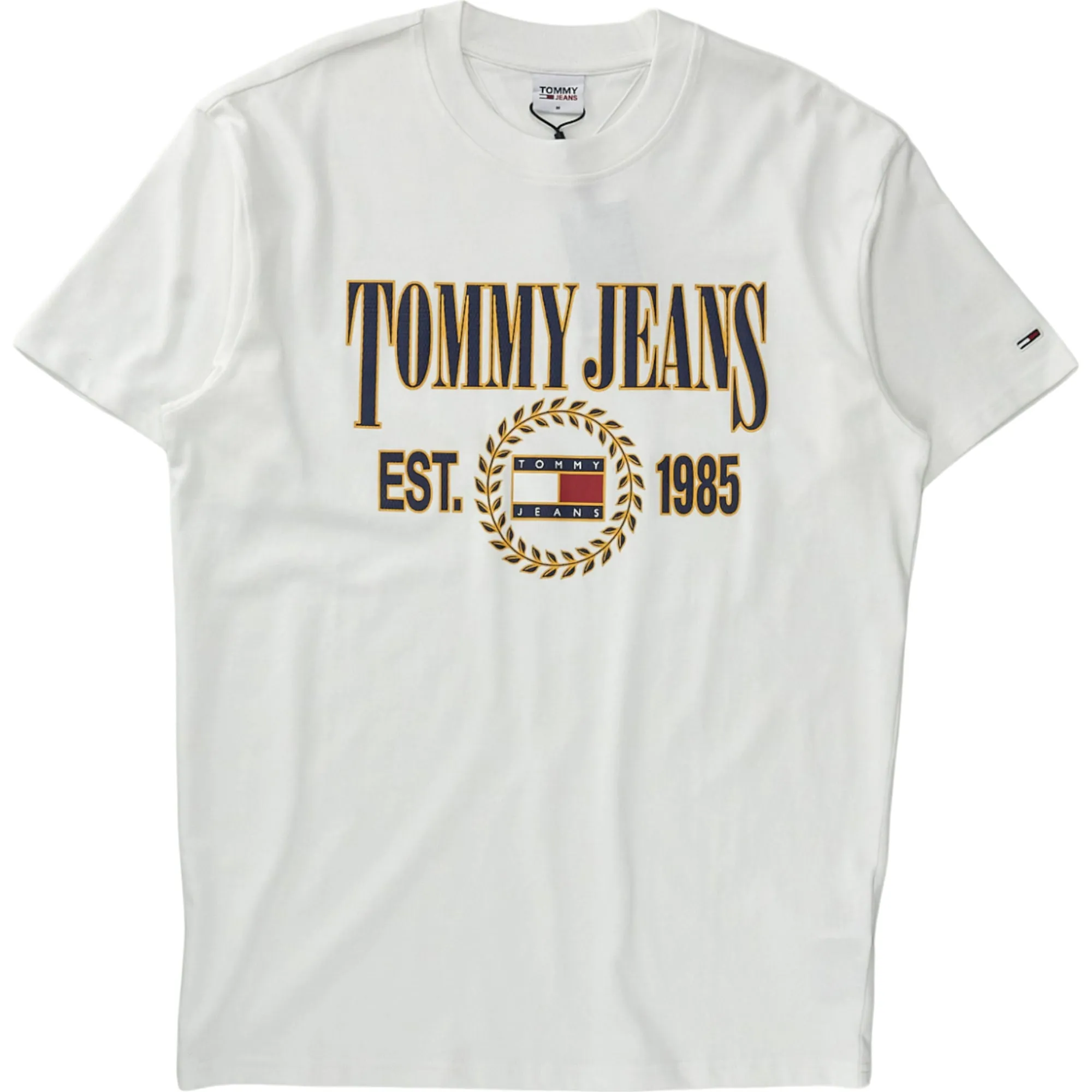 Tommy Jeans White Cotton T Shirt