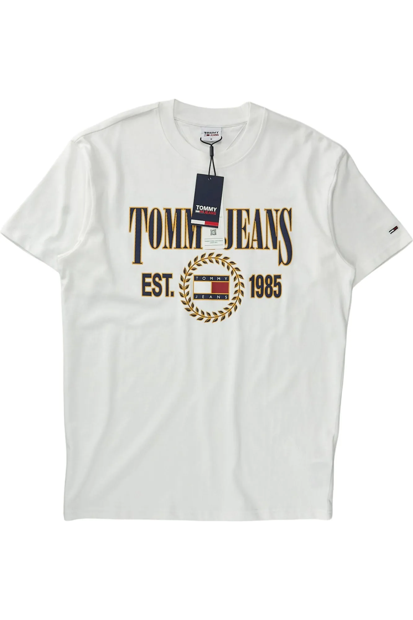 Tommy Jeans White Cotton T Shirt