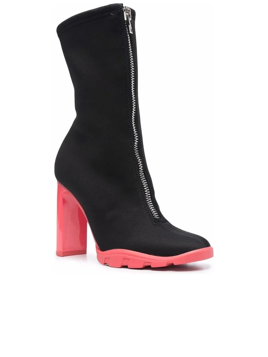 Tread Zipup Ankle Boots