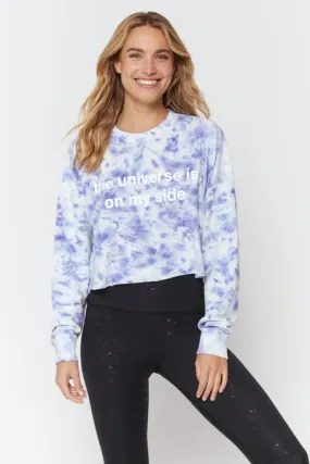 Universe Izzy Crop - Eclipse Cloud Tie Dye