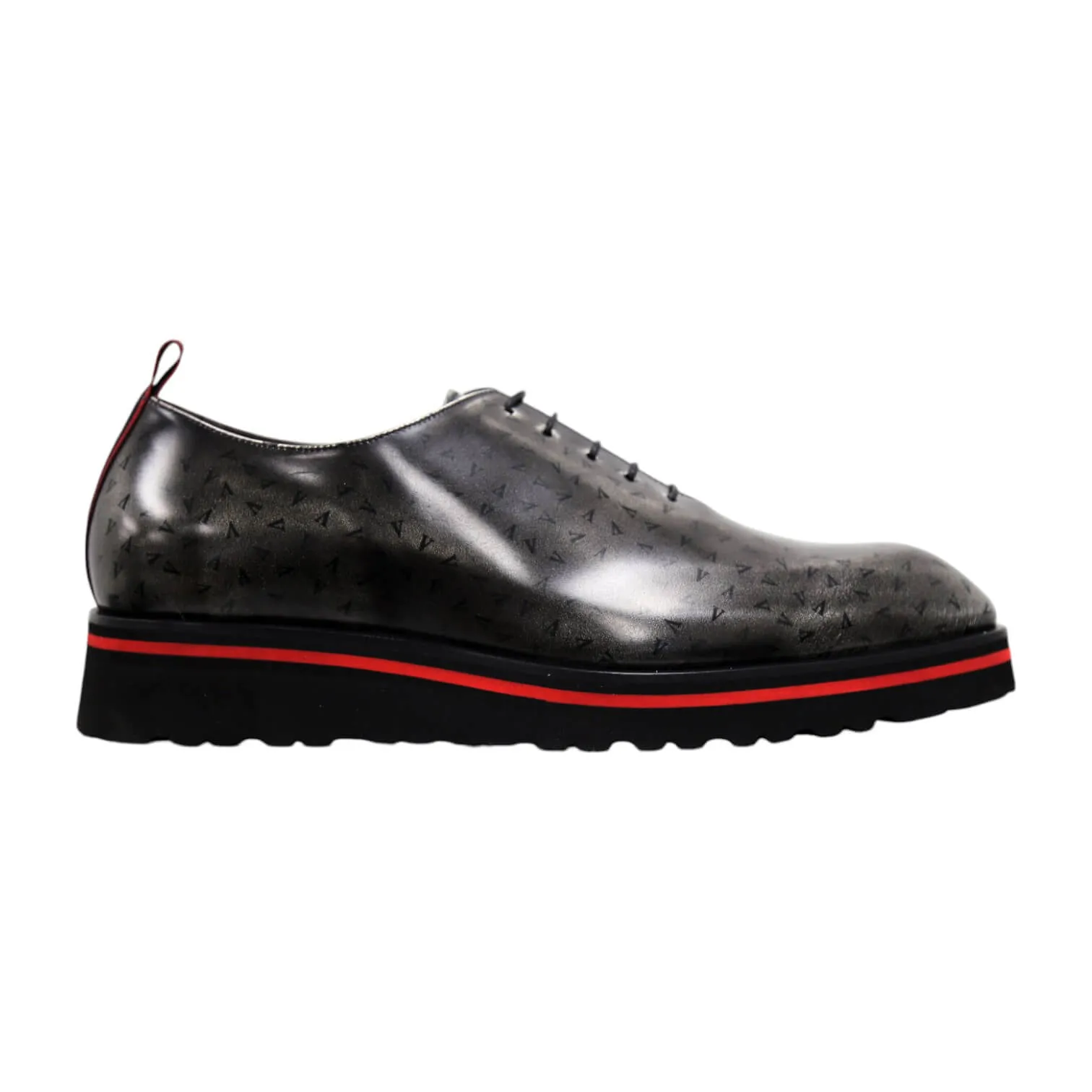 Valentino Dult Men's Shoes Polished Calf-Skin Leather Whole Cut Oxfords (VAL1010)