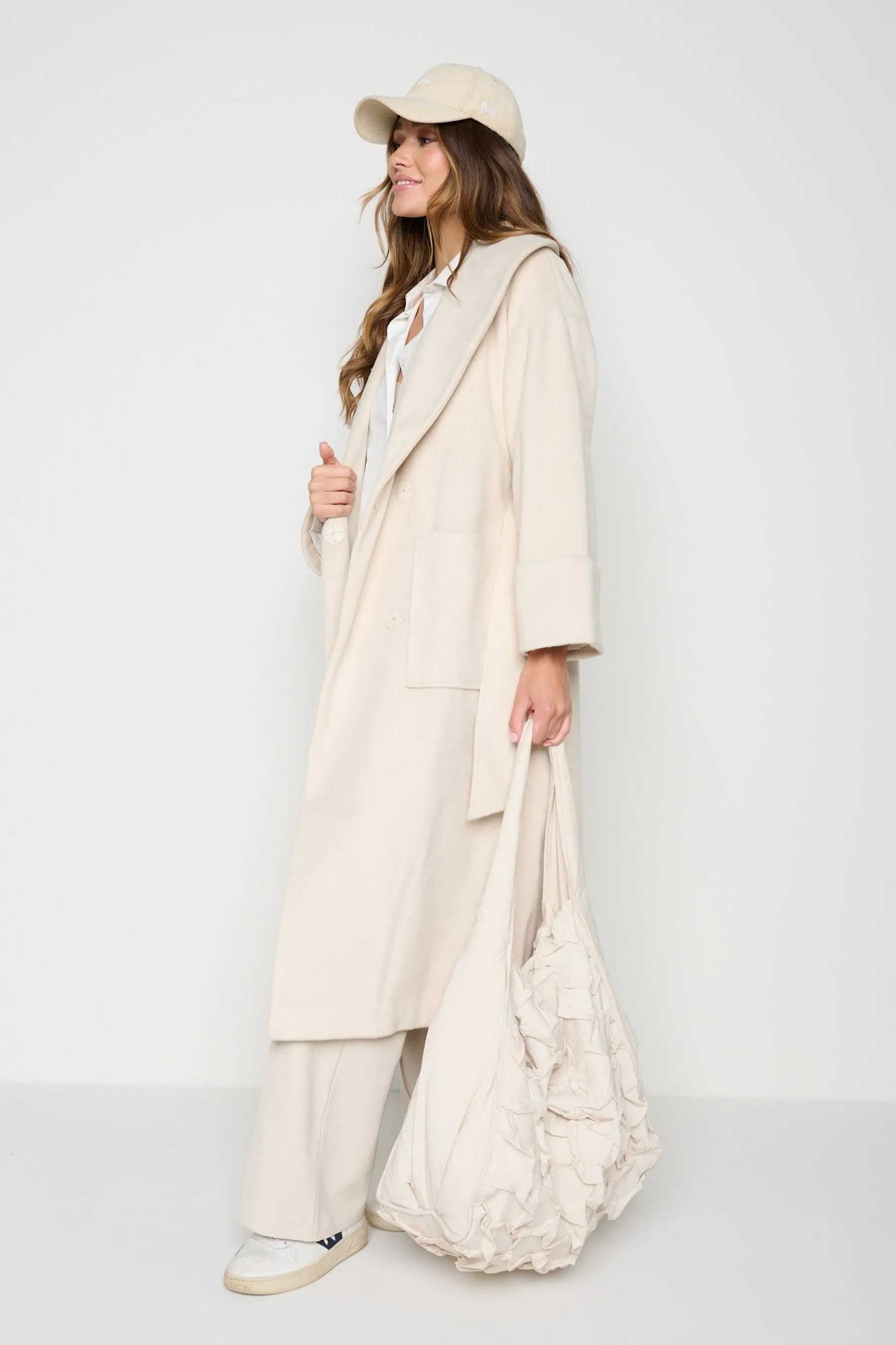 Verona Wrap Coat - Cream