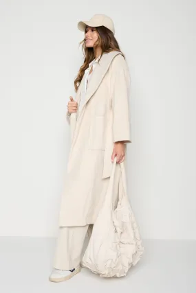 Verona Wrap Coat - Cream