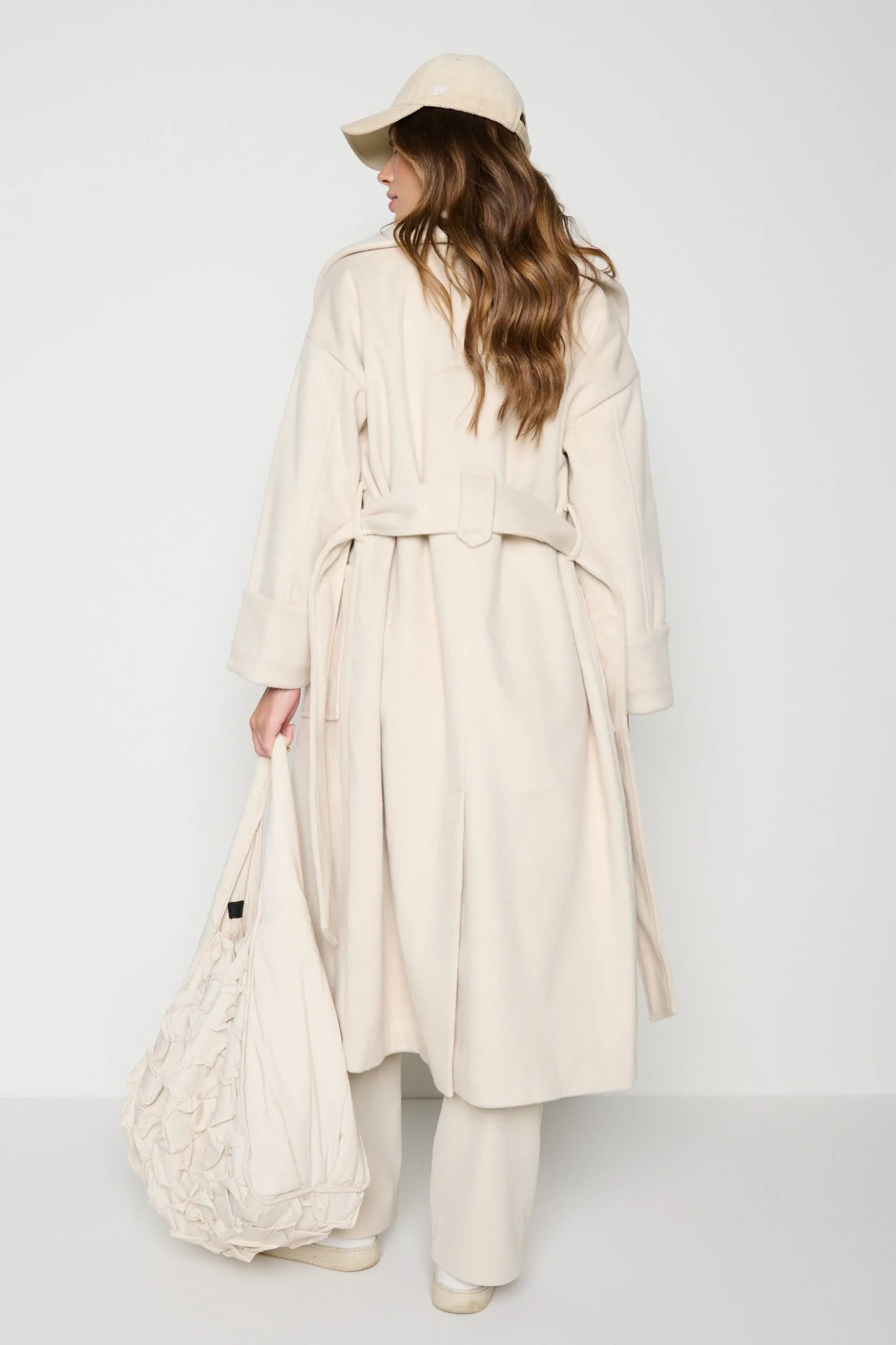 Verona Wrap Coat - Cream